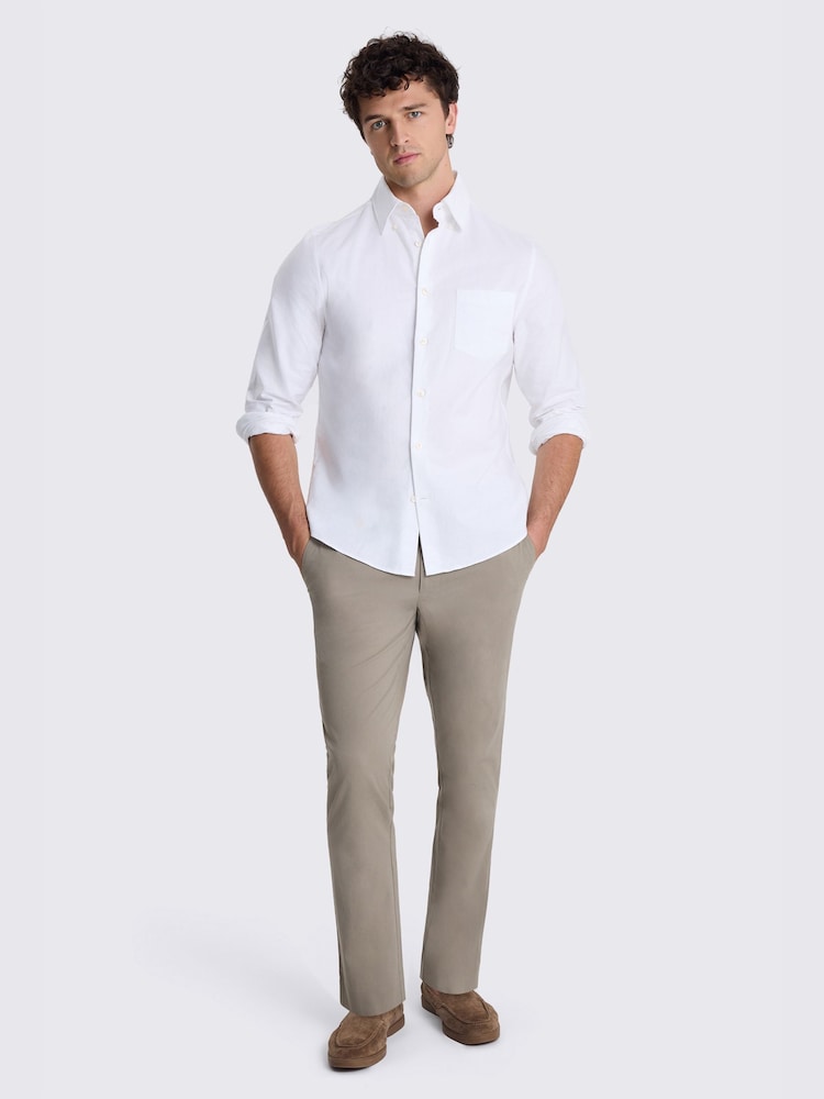 MOSS Natural Slim Fit Cotton Chinos - Image 4 of 4