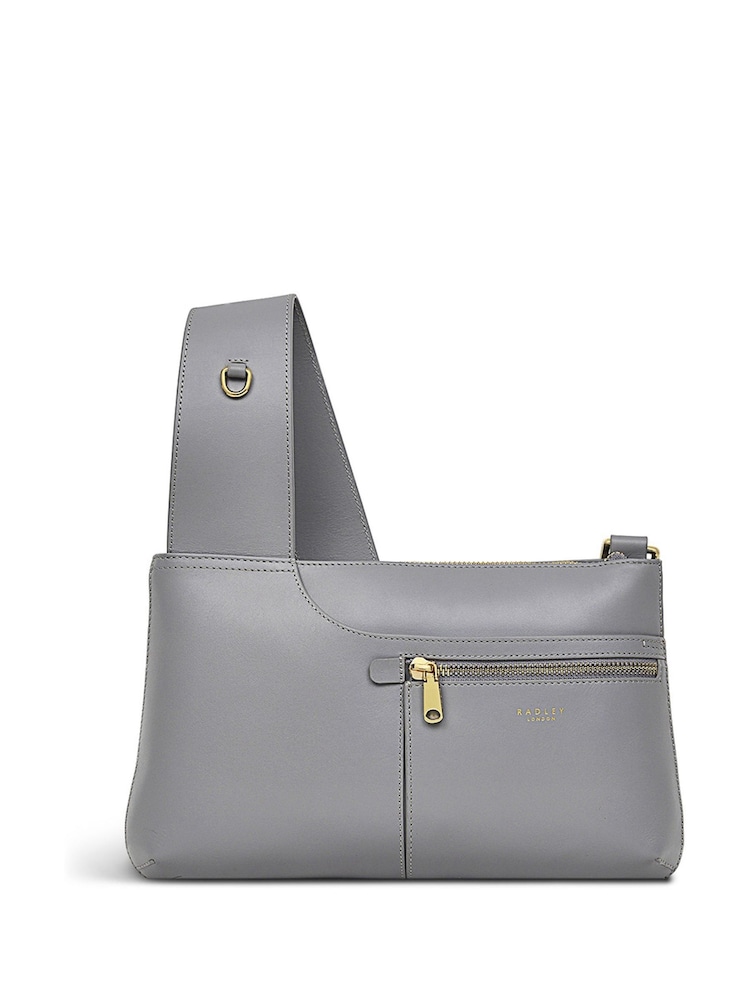 Radley London Grey Pockets Icon Small Zip-Top Cross-Body Bag - Image 1 of 5