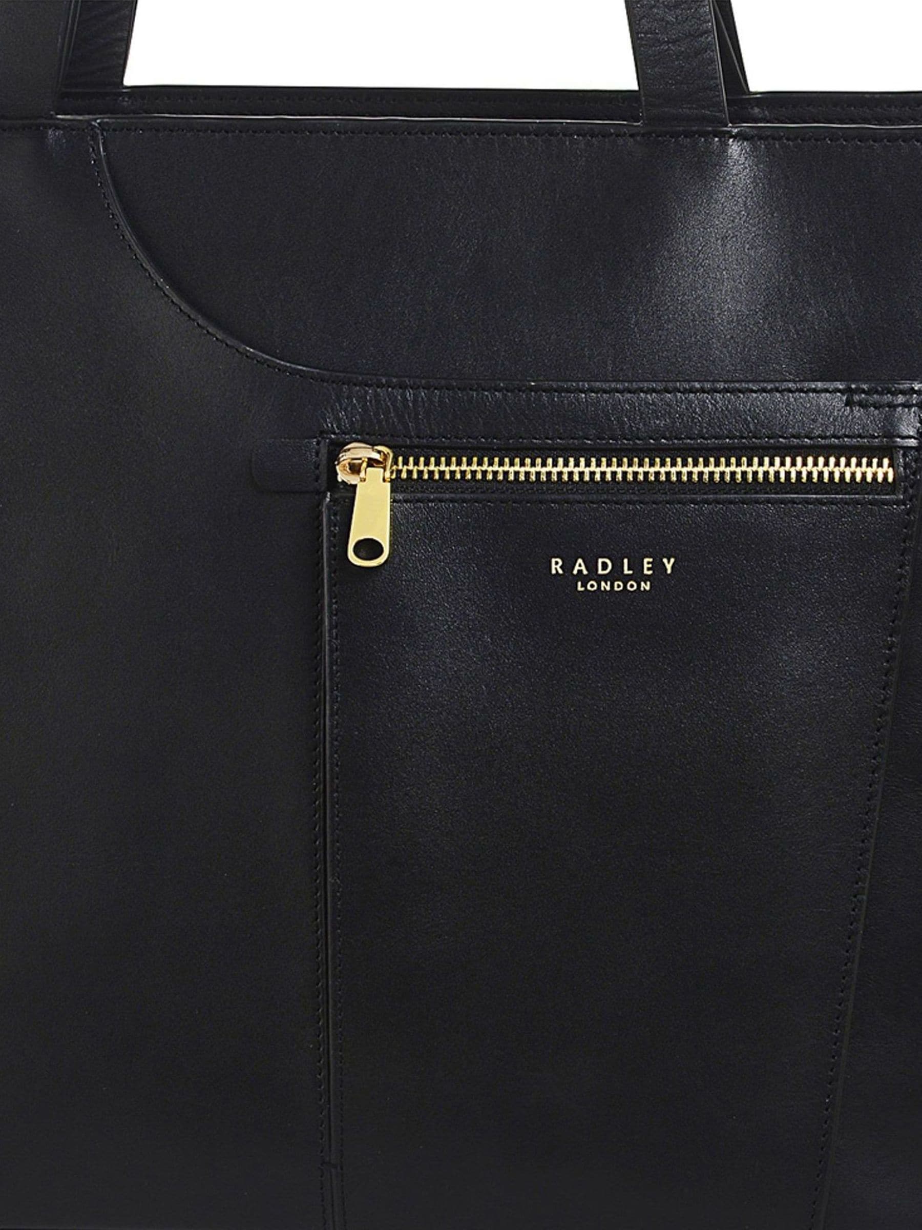Radley ビショップスレーン ラージ ジップトップ トート Buy Radley Pockets Icon Large Zip Top Black Tote Bag from