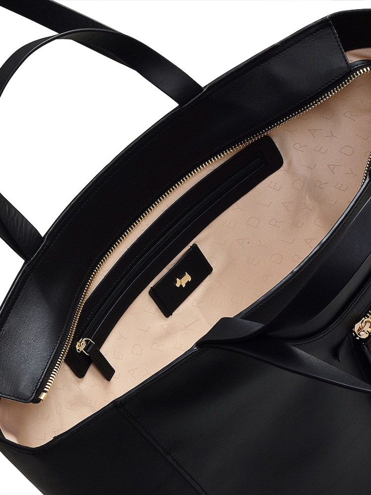 Radley Pockets Icon Large Zip Top Black Tote Bag - Image 5 of 5
