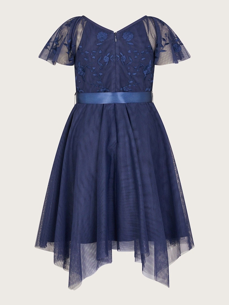 Monsoon Blue Amelia Embroidered Dress - Image 2 of 3