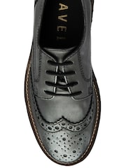 Ravel Grey Leather Brogues - Image 4 of 4