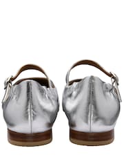 Ravel Silver Flat Mary-Jane Shoes - Image 3 of 4
