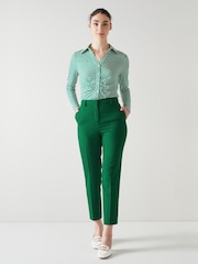 LK Bennett Green Mariner Trousers With Viscose - Image 2 of 6