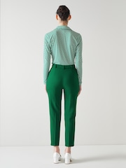 LK Bennett Green Mariner Trousers With Viscose - Image 3 of 6