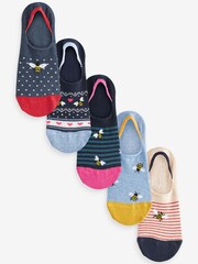 Blue Bees - Invisible Socks 5 Pack - Image 1 of 6