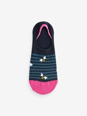 Blue Bees - Invisible Socks 5 Pack - Image 2 of 6