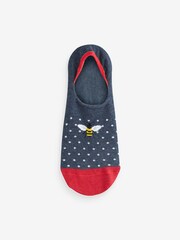 Blue Bees - Invisible Socks 5 Pack - Image 3 of 6