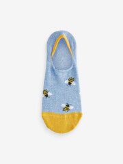 Blue Bees - Invisible Socks 5 Pack - Image 5 of 6