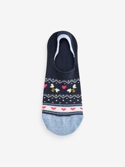 Blue Bees - Invisible Socks 5 Pack - Image 6 of 6