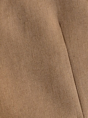Rdzawy brąz - Linen Blend Tailored Fit Suit Jacket - Image 11 of 11