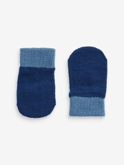 Navy/Blue/Grey Mittens 3 Pack (3mths-6yrs) - Image 3 of 4