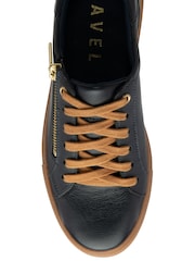 Ravel Blue Leather Zip-Up Trainers - Image 4 of 4