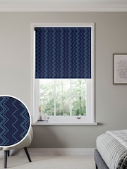 Blue Zally Made to Measure Roller Blind - Image 1 of 6