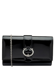 Ravel Black Clutch Bag with Chain - Image 1 of 4