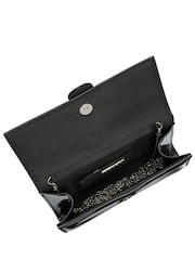 Ravel Black Clutch Bag with Chain - Image 3 of 4