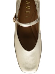 Ravel Gold Flat Mary-Jane Shoes - Image 4 of 4