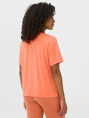 Sweaty Betty Orange Soft Flow Studio V-Neck T-Shirt - Image 3 of 6
