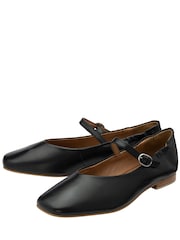 Ravel Black Flat Mary-Jane Shoes - Image 2 of 4