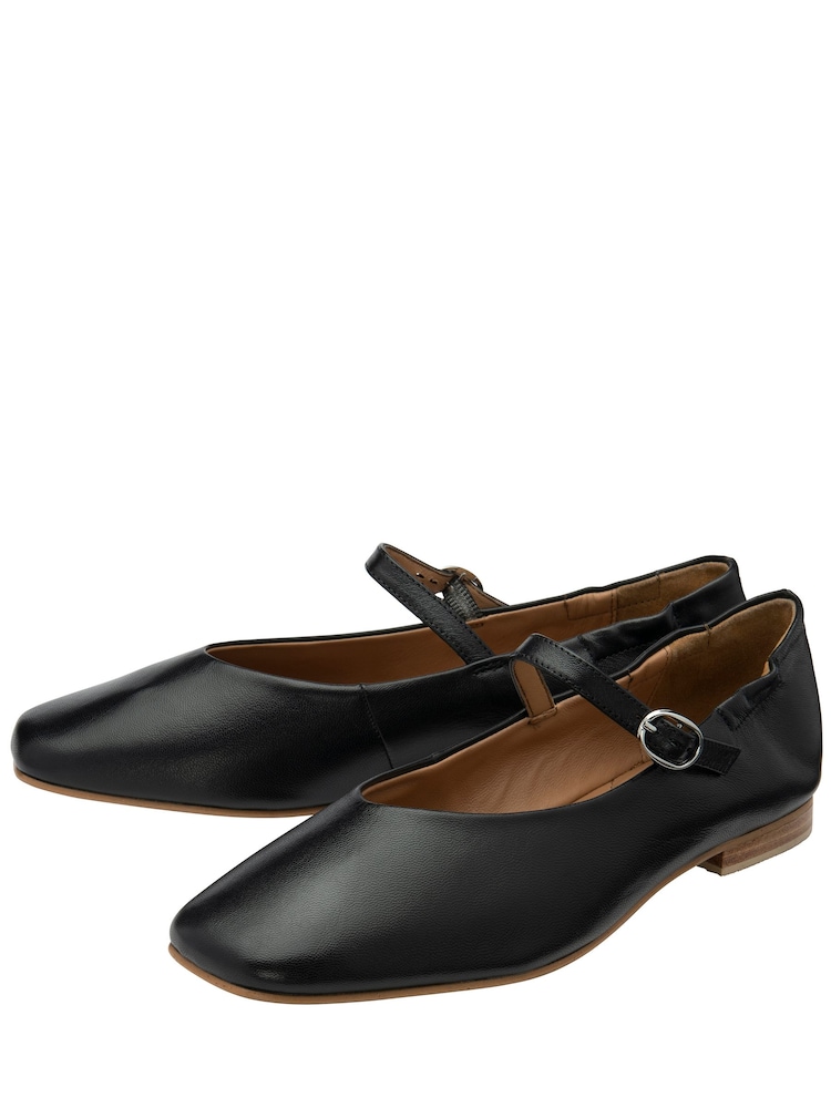 Ravel Black Flat Mary-Jane Shoes - Image 2 of 4