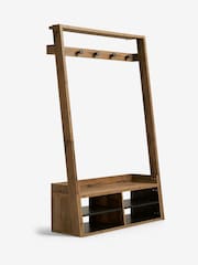 Dark Bronx Oak Effect Hallway Stand - Image 3 of 5
