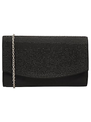 Ravel Black Clutch Bag with Chain - Image 1 of 4