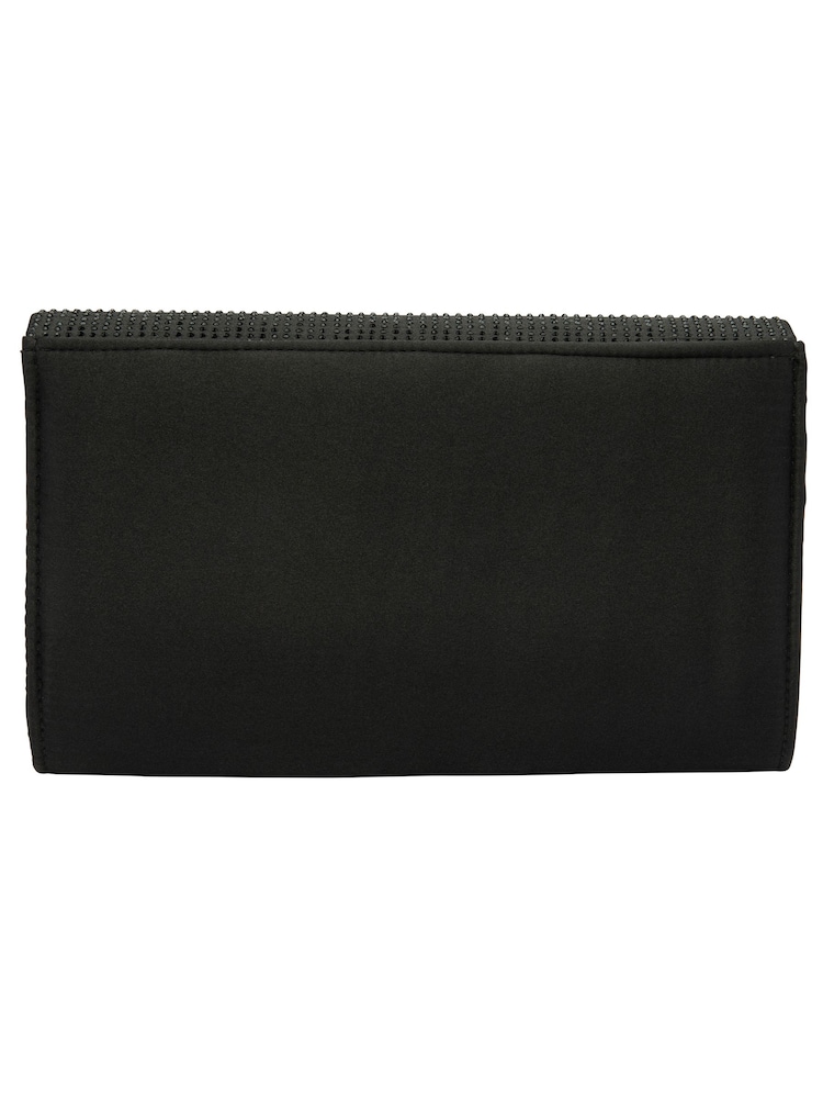 Ravel Black Clutch Bag with Chain - Image 2 of 4 Ravel Black Clutch Bag with Chain - Image 2 of 4