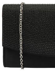 Ravel Black Clutch Bag with Chain - Image 3 of 4