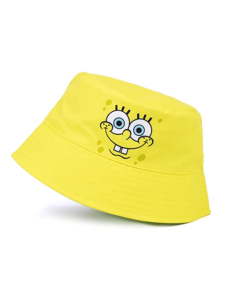 Vanilla Underground Yellow Spongebob Licensing Reversible Bucket Kids Hat - Image 2 of 5