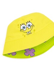 Vanilla Underground Yellow Spongebob Licensing Reversible Bucket Kids Hat - Image 3 of 5