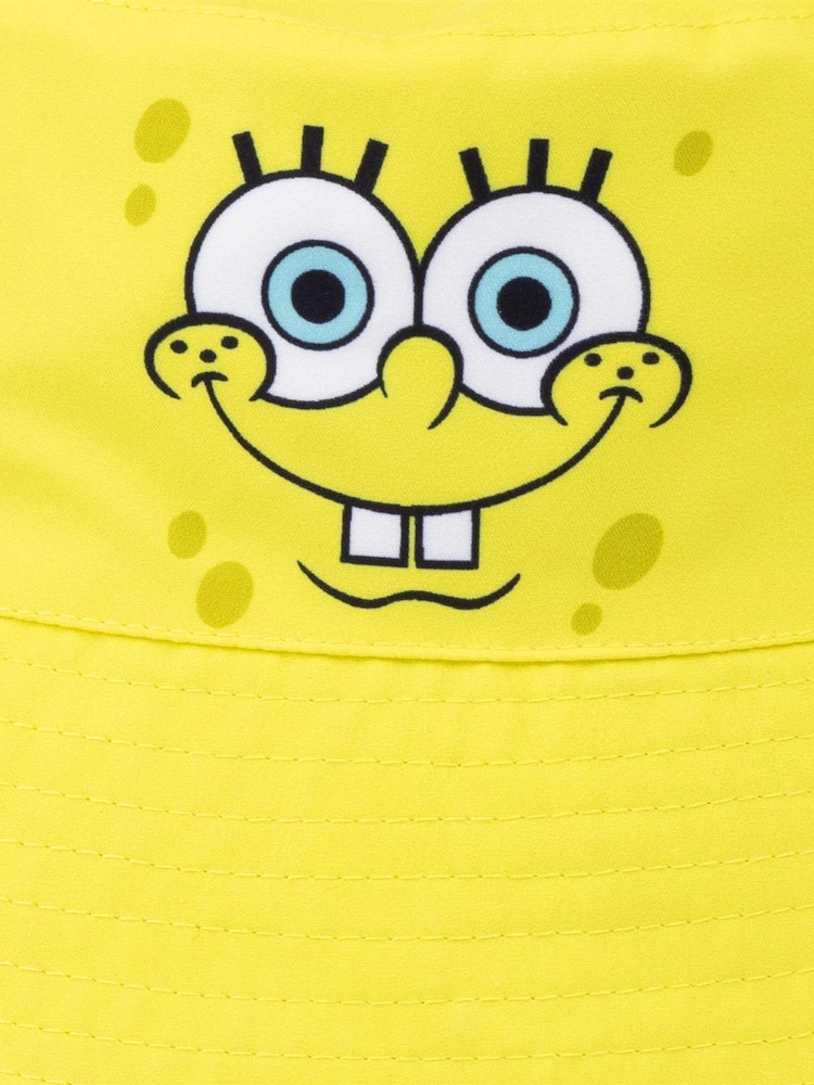 Vanilla Underground Yellow Spongebob Licensing Reversible Bucket Kids Hat - Image 5 of 5