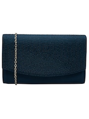 Ravel Blue Clutch Bag with Chain - Image 1 of 4