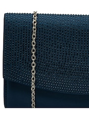 Ravel Blue Clutch Bag with Chain - Image 3 of 4