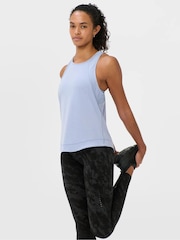 Sweaty Betty Blue Breathe Easy Mesh Run Vest Top - Image 1 of 5