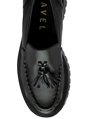 Ravel Black Cleated Sole Loafers - Image 4 of 4