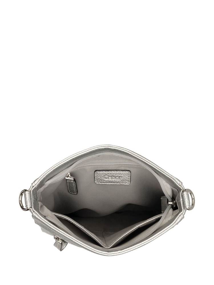 Gabor Silver Silena Cross-Body Bag - Image 4 of 4