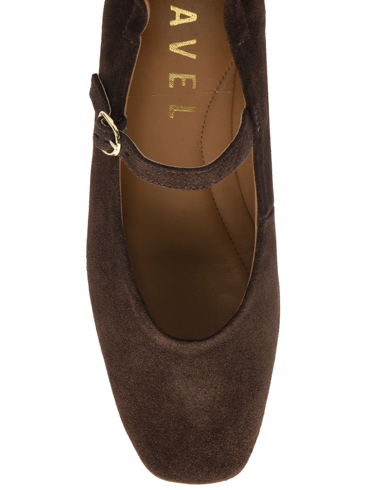 Ravel Brown Flat Mary-Jane Shoes - Image 4 of 4