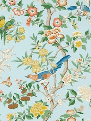 Sanderson Blue Chinoiserie Hall 10.05M Wallpaper - Image 1 of 1