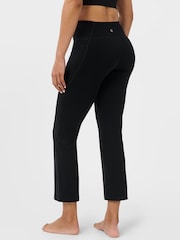 Sweaty Betty Black Ultimate Studio Crop Flare Trousers - Image 2 of 7