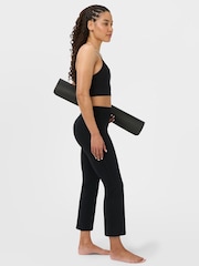 Sweaty Betty Black Ultimate Studio Crop Flare Trousers - Image 4 of 7