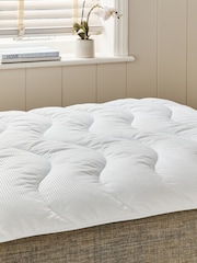 White Sleep In Silk Deep Filled Mattress Protector - Image 1 of 1