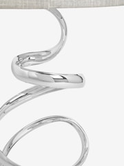 Chrome Ribbon Large Touch Table Lamp - Image 3 of 5