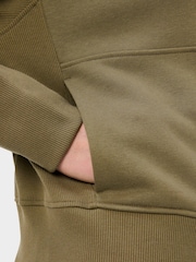 Sweaty Betty Green Revive Rib Mix Half Zip Sweatshirt - Image 5 of 6