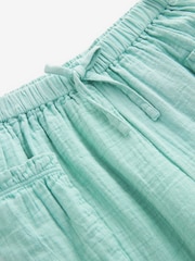 Teal Blue Textured Pull-On Trousers (3-16yrs) - Image 7 of 7