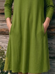 Roman Green A-Line Pocket Detail Swing Dress - Image 4 of 4