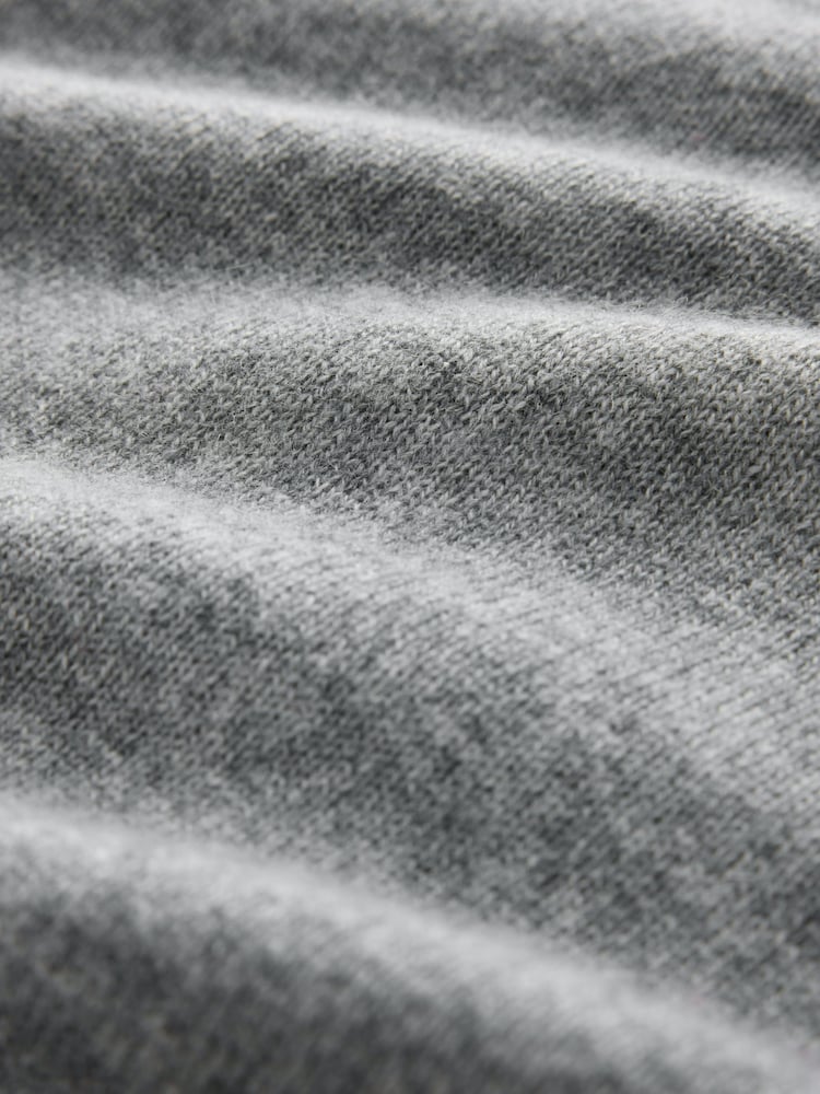 Grey N.Premium Cashmere Wool V-Neck Jumper - Image 3 of 3