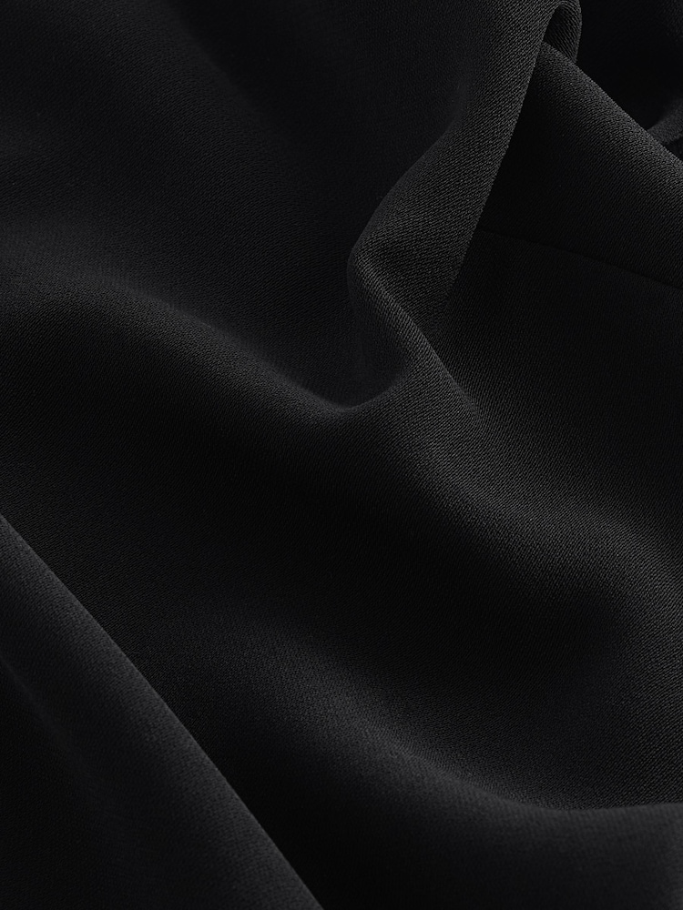 Black One Shoulder Cape Sleeve Mini Dress - Image 5 of 5