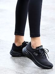 Skechers Black Standard Fit Arch Fit Womens Trainers - Image 1 of 6