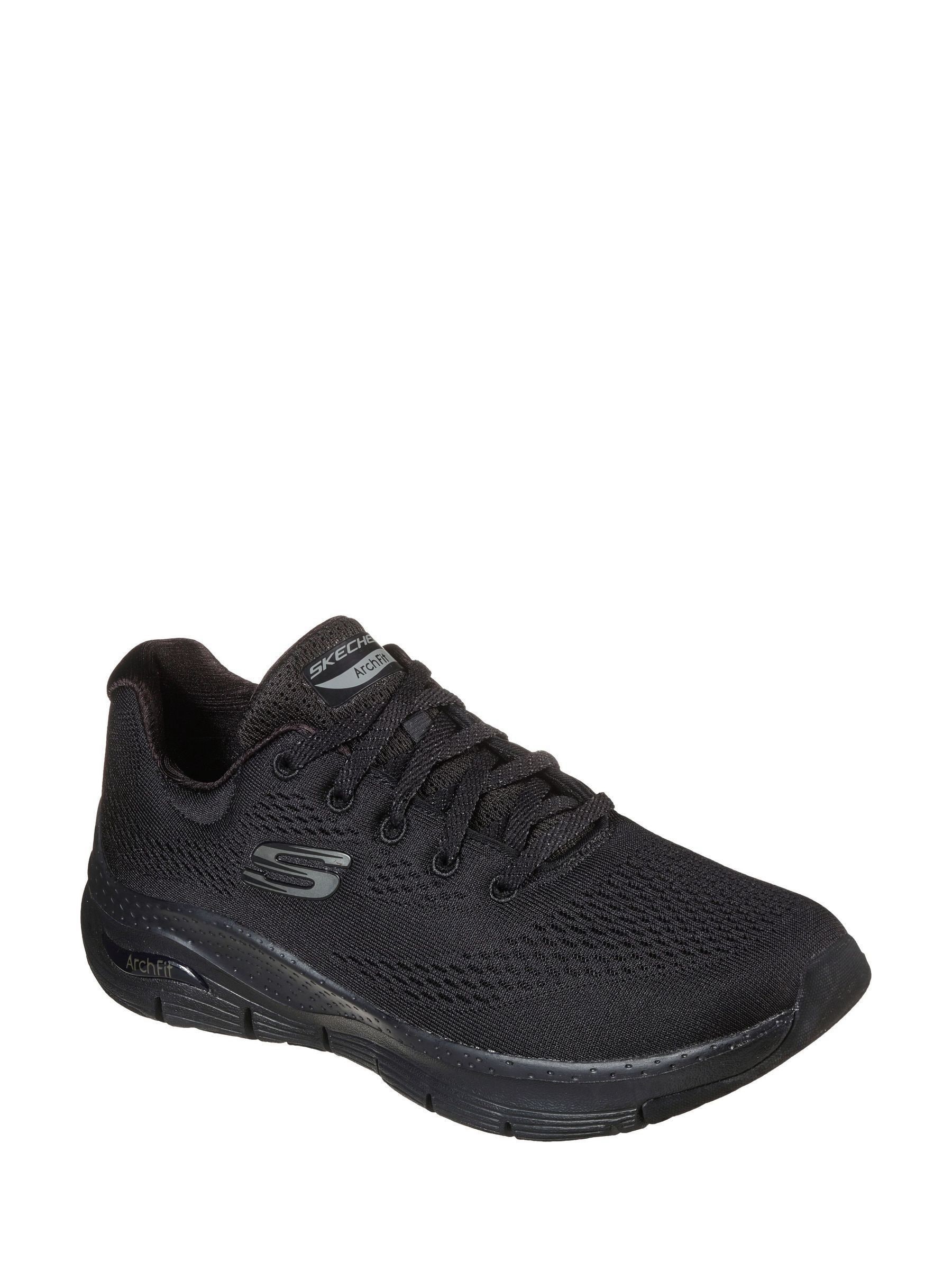 Buy Skechers Black Standard Fit Arch Fit Womens Trainers