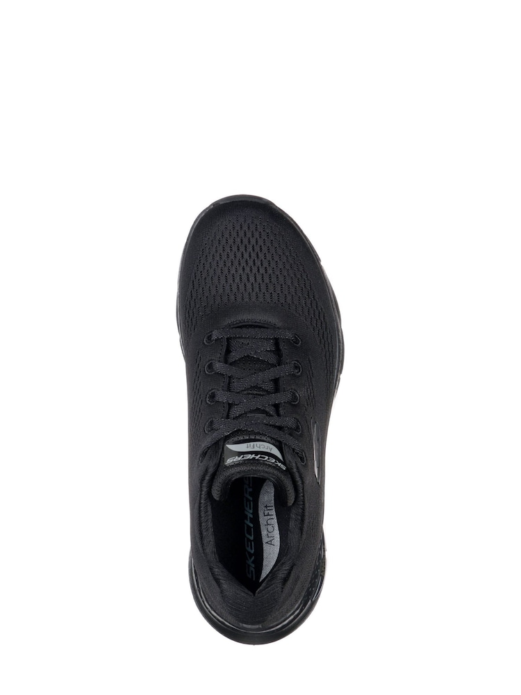 Skechers Black Standard Fit Arch Fit Womens Trainers - Image 6 of 6